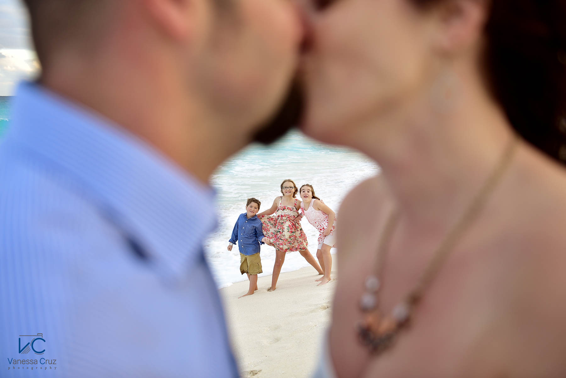 Beach Family Portraits Cancun Mexico