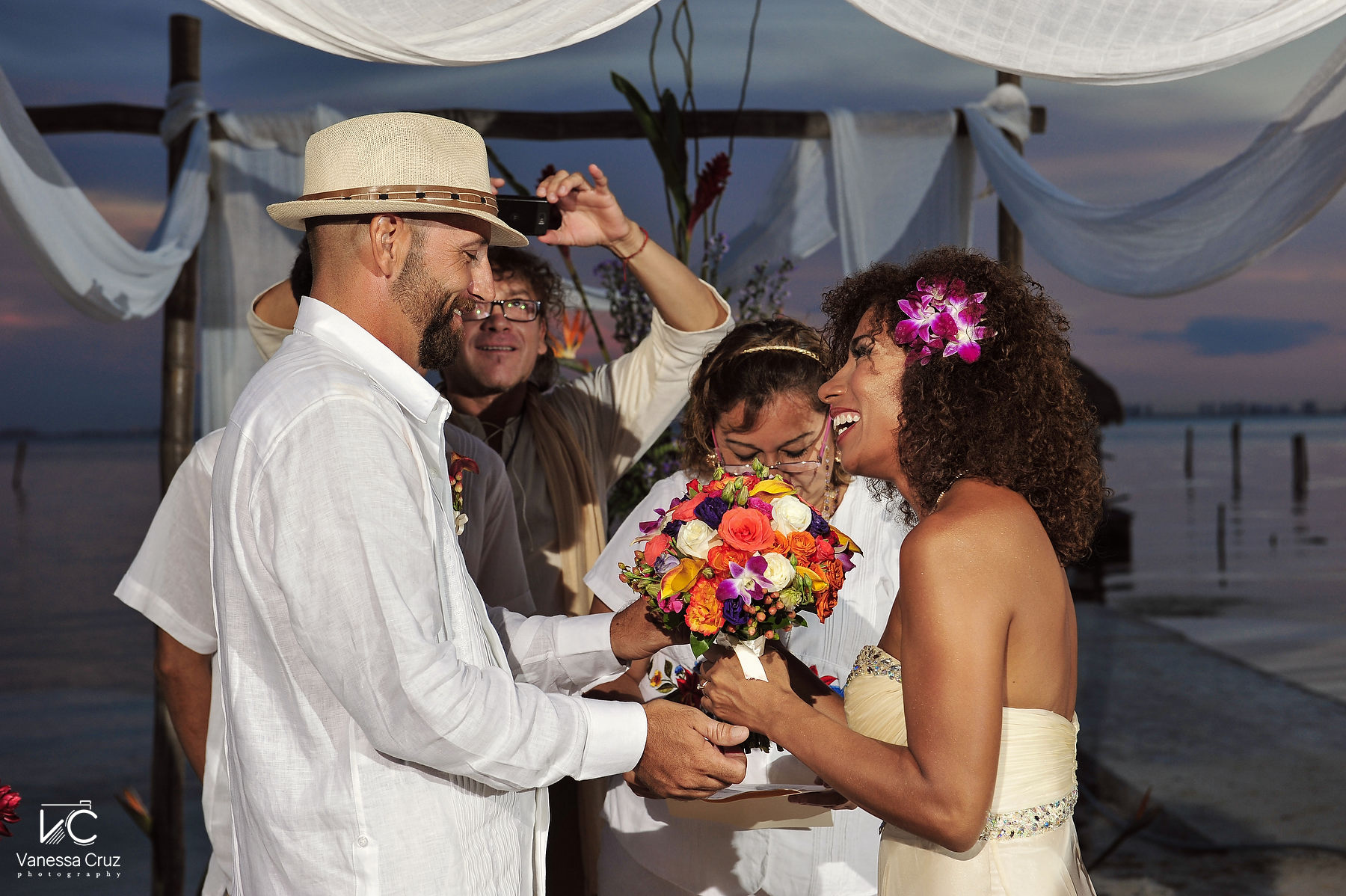 Beach Wedding Ceremony Isla Mujeres Mexico
