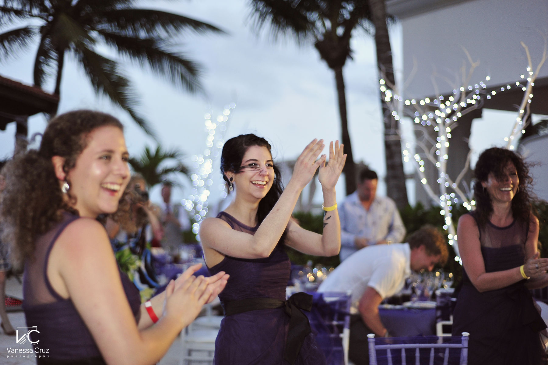 Bridesmaid having fun  Royal Playa del Carmen Mexico