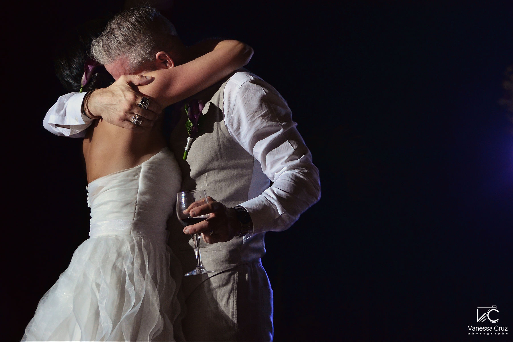 Bride and groom emotional moment Royal Playa del Carmen Mexico