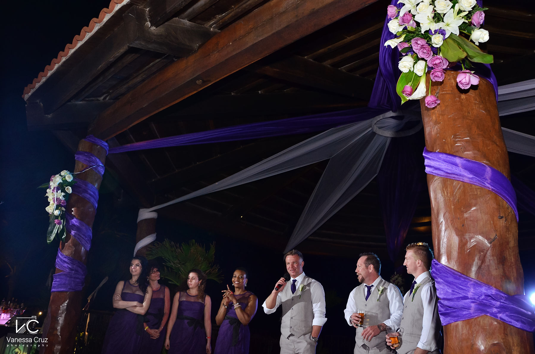 Bridal Party speeches Royal Playa del Carmen Mexico