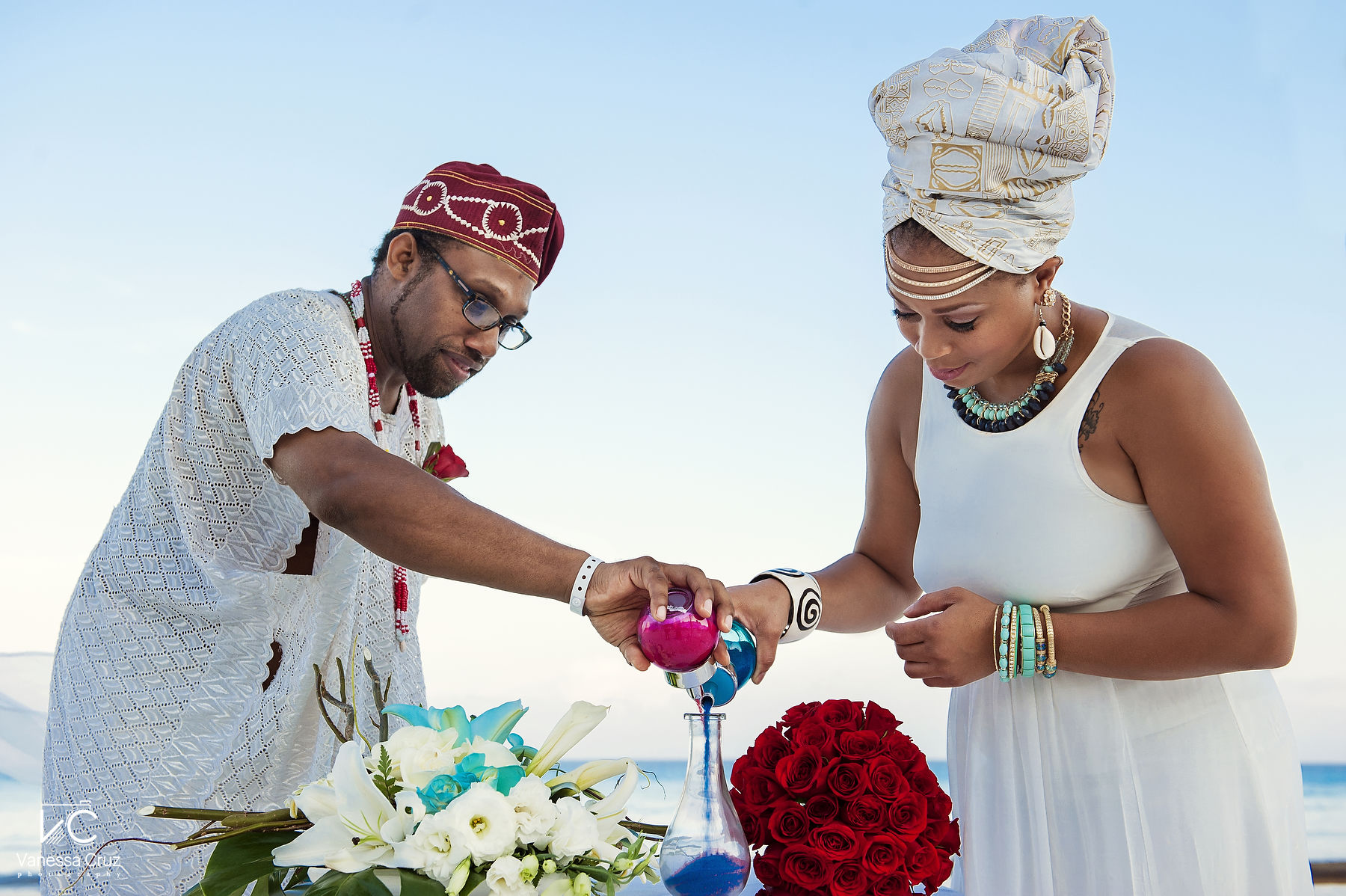 Sand Wedding Ceremony Cancun Mexico