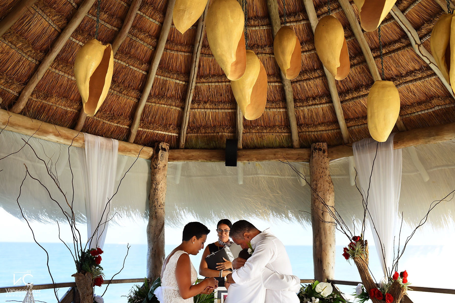 Gazebo Vow Renewal wedding Vidanta Mayan Palace Riviera Maya Mexico