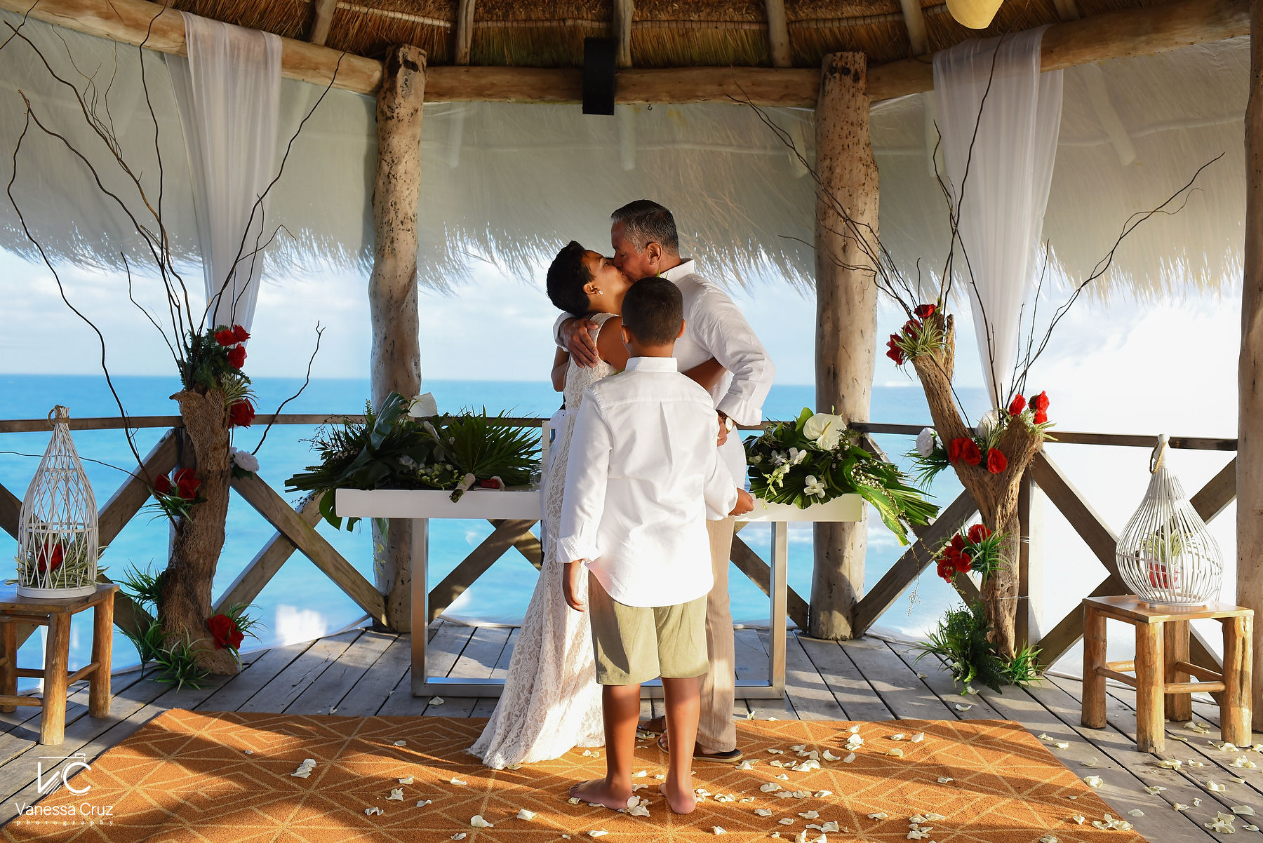 First Kiss Vow Renewal wedding Mayan Palace Riviera Maya Mexico