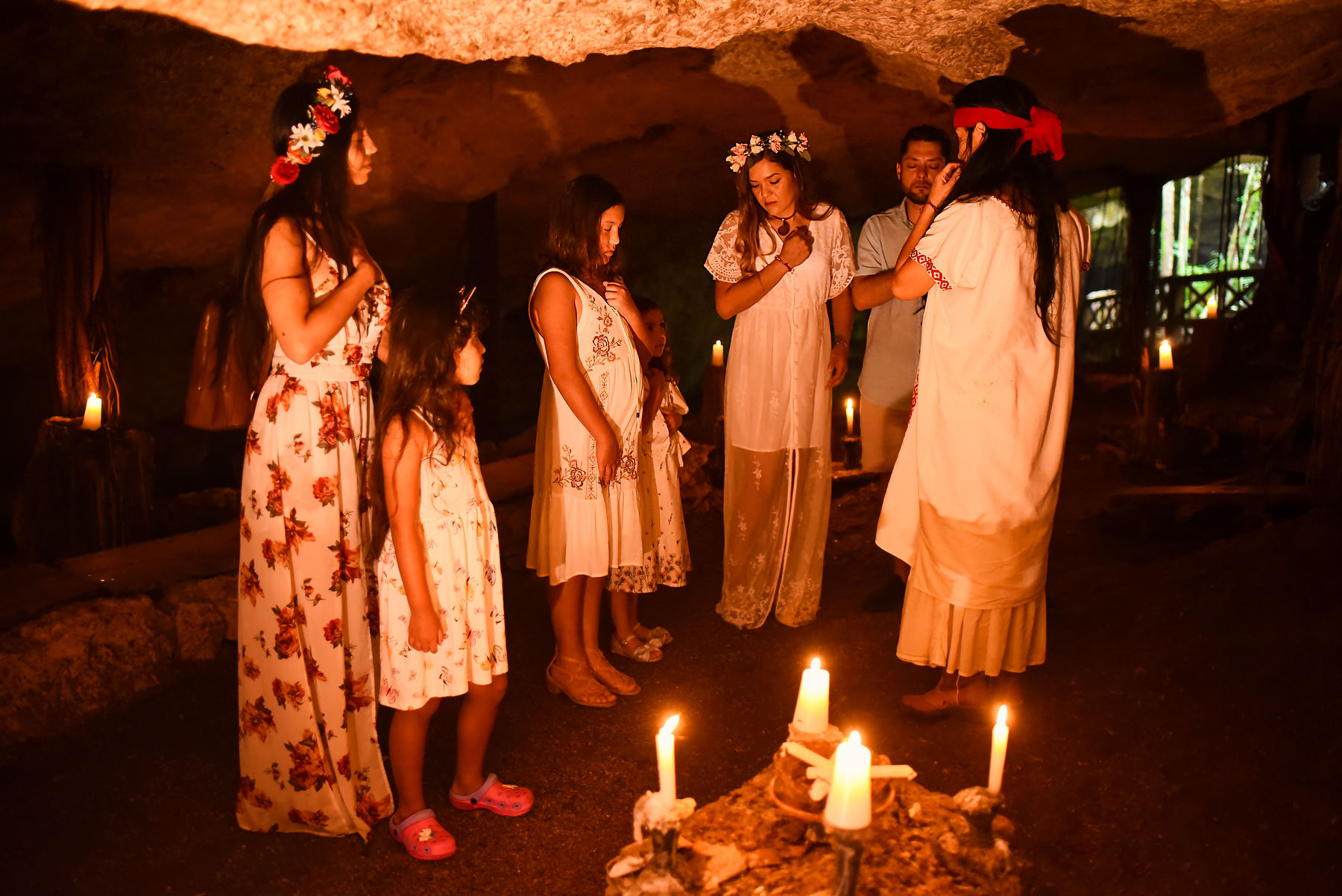Cenote wedding ceremony Tulum Mexico