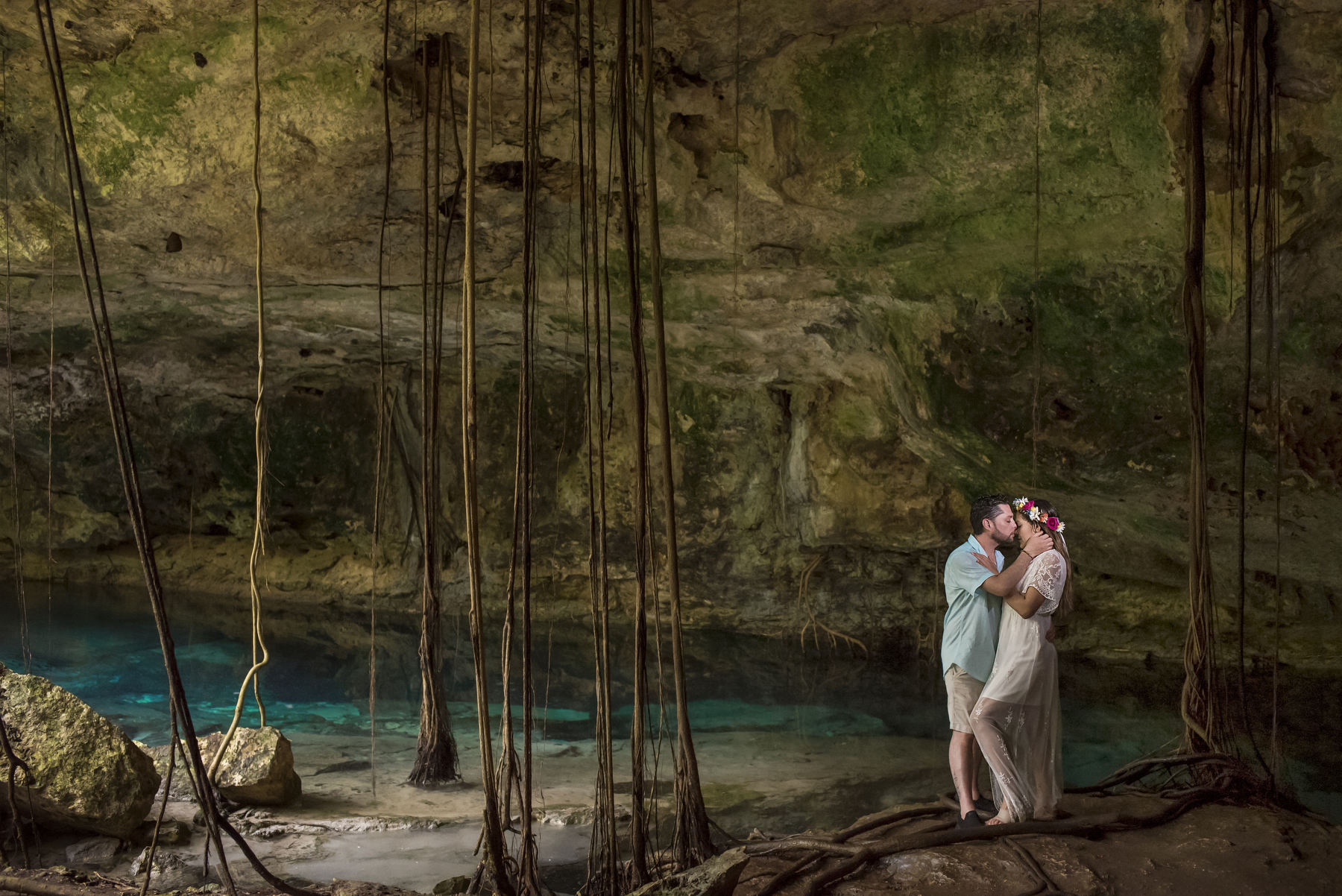 Cenote Destination Wedding Riviera Maya Mexico 