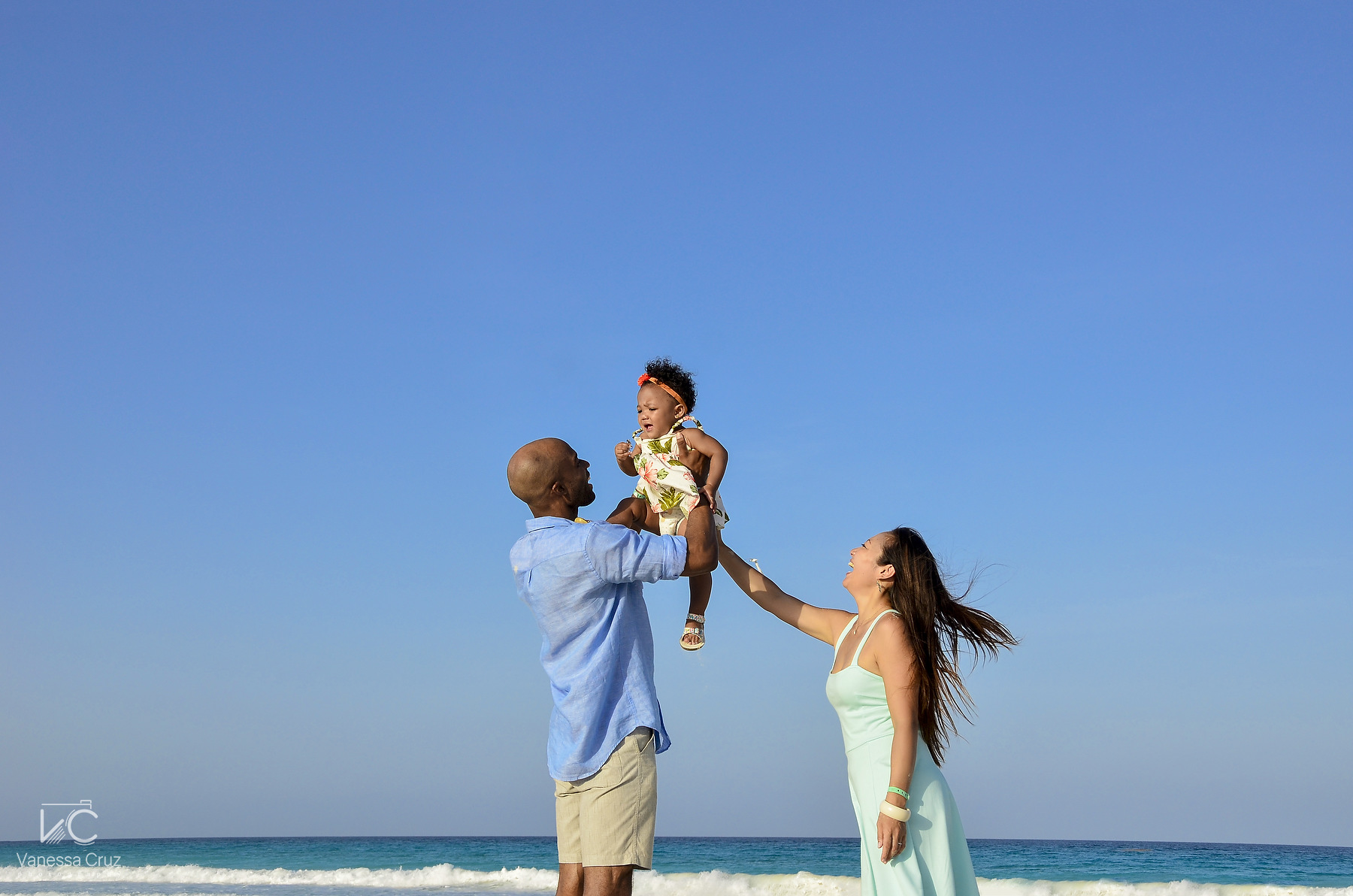 Cancun Beach family portraits