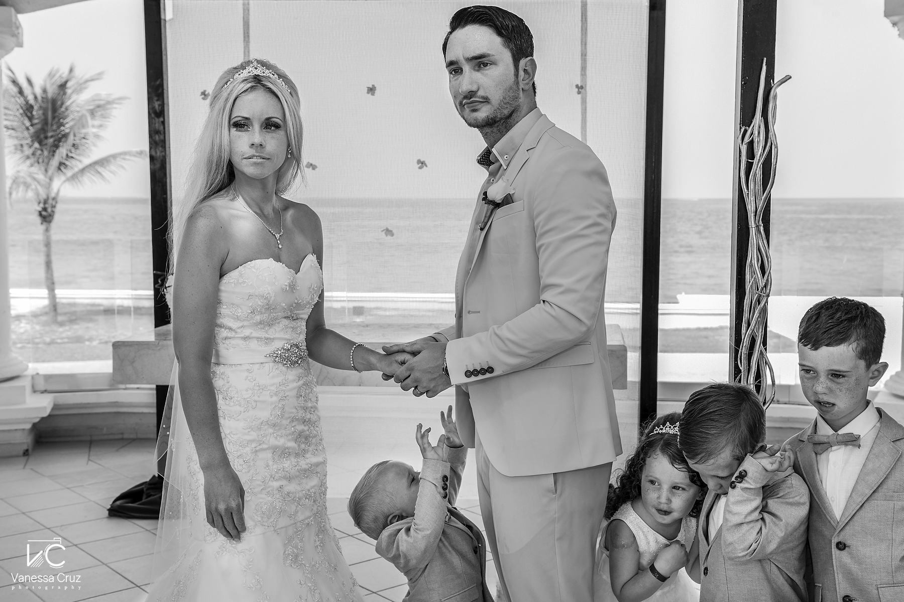 Destination Wedding with kids Moon Palace Cancun Mexico