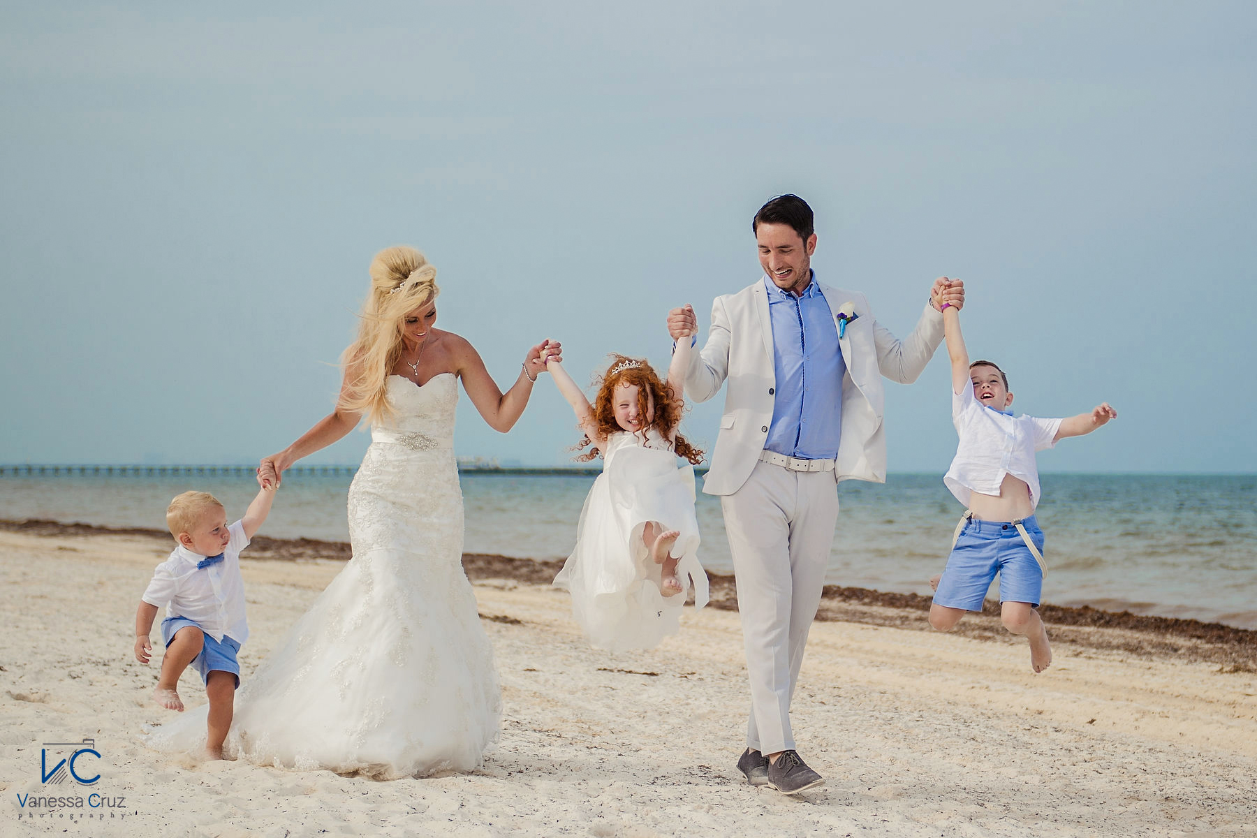 Destination Wedding with children Cancun Mexico