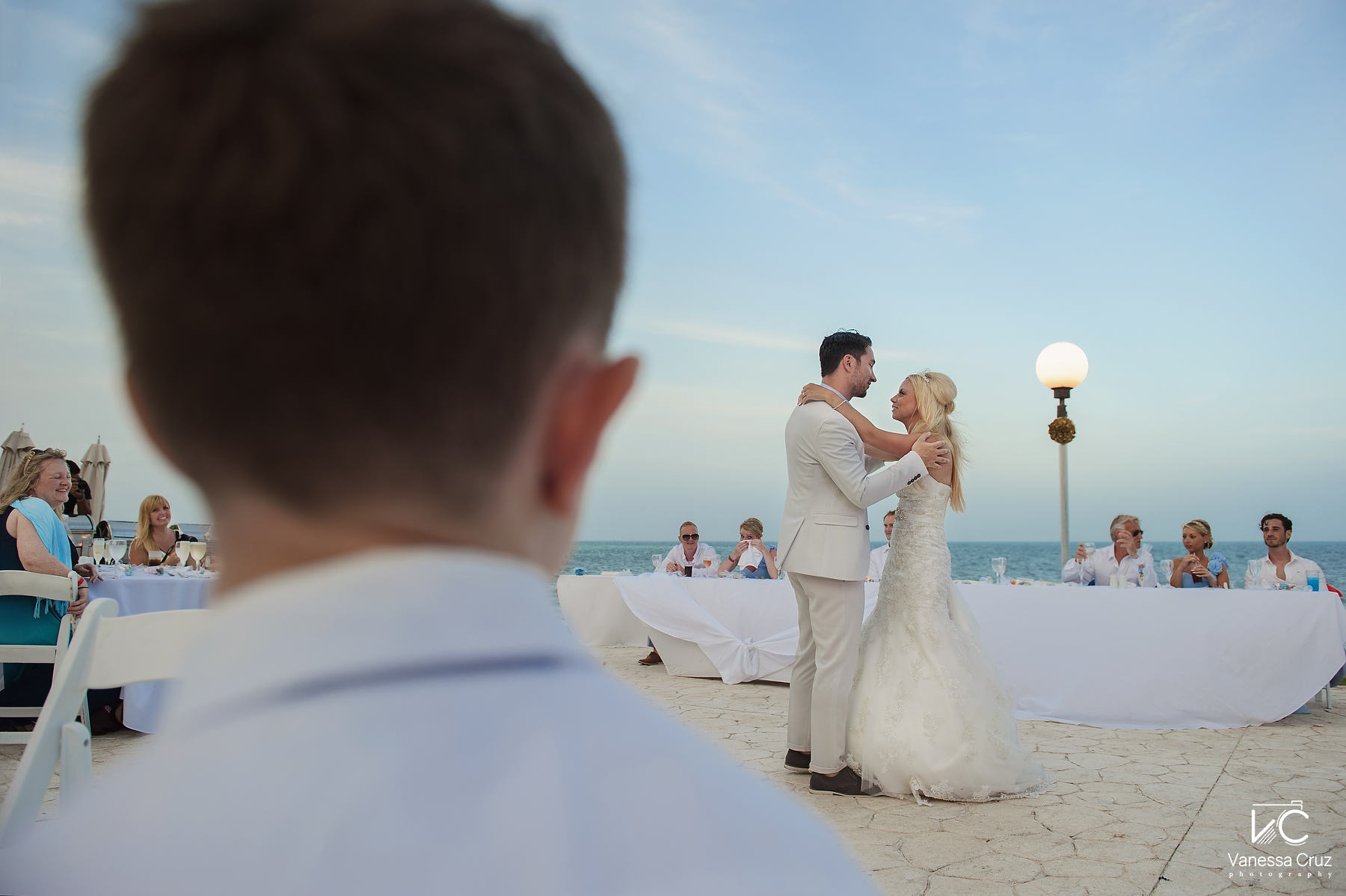Creative first dance photography Moon Palace Cancun Mexico